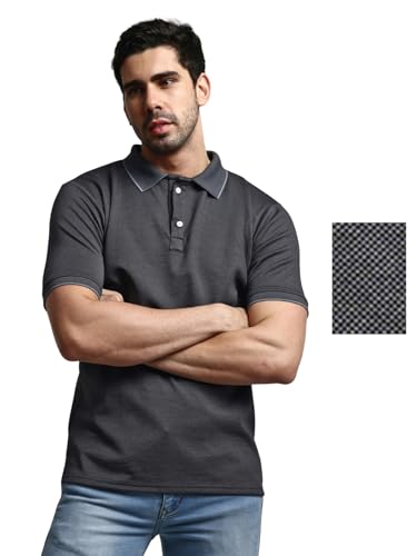 Image of GRECIILOOKS T-Shirt | Regular Fit Polo T-Shirt for Men | Plain T Shirt | Casual T Shirt for Men | Men's T Shirt | Stylish Men's T Shirts | Half Sleeve T Shirt