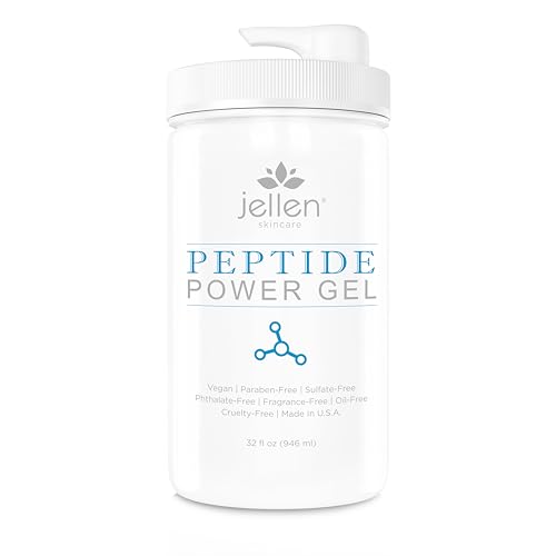 Conductive Facial Gel - Powered By Peptides, Hyaluronic Acid, DMAE, Certified Organic Aloe Vera - For Microcurrent, Ultrasonic, Galvanic Facial Treatment