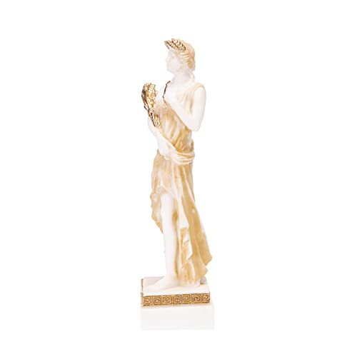 Estatua de Demeter de Alabastro Dorada 16 cm miniatura 7