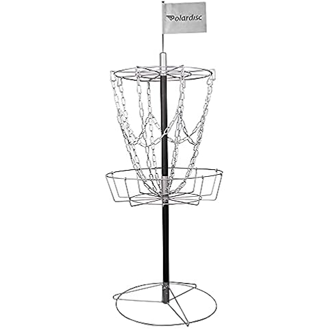 Polardisc Cesta de golf para disco, color plateado, portátil Cover