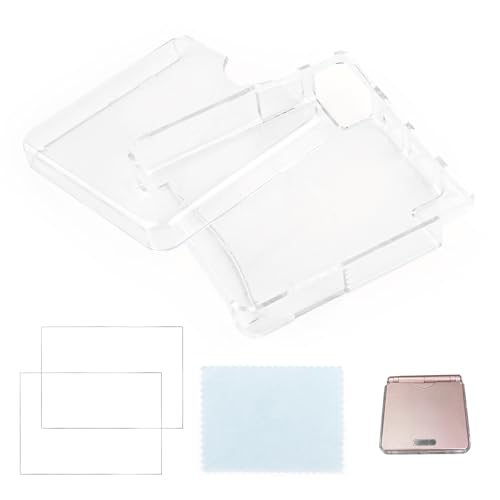 YWLRONG Transparent Hard Shell Case Cover for Nintendo Game Boy Advance SP Protective Hard Clear