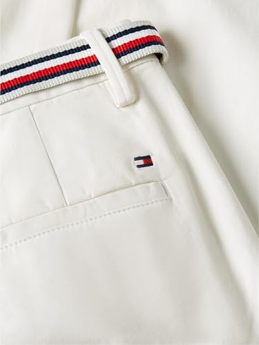 Image of Tommy Hilfiger Women's Twill Slim Chino Pants with Stretch Mid Rise Ankle Pants