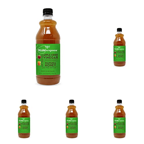 Wedderspoon Apple Cider Vinegar With Monofloral Manuka Honey & The Mother, 25 Fl Oz (Pack Of 5) #TOP20