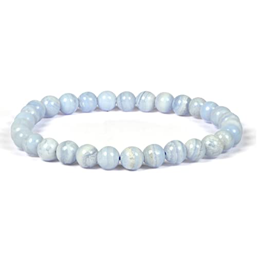 Image of Reiki Crystal Products Natural Crystal Stone Bracelet 6 mm Round Beads for Men & Women | Gemstone Jewellery Bracelet | Reiki Charged | Multiple Stone Variants Available