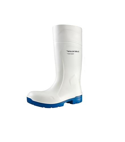DUNLOP Protective Footwear, CA61131, Purofort FoodPro MultiGrip Safety, Bianco/Blu, Taglia