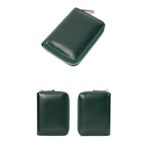 Small Handbags Women's Money Clips Wallets Genuine Leather Card Cases Purses Money Organisers (Red)3
