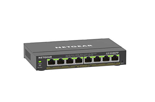 GS108PP  PoE+対応 (123W) ギガ対応PoEHUB Amazon | 【メーカ生産終了品】 NETGEAR PoE スイッチングハブ