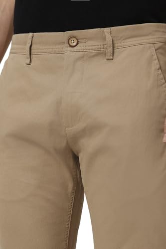 Image of Peter England Men's Skinny Fit Mid Rise Premium Casual Trouser Chinos