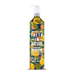 Faith In Nature 500ml Metal Bottle Natural Grapefruit and Orange Body Wash, Energising Shower Gel, Vegan and Cruelty Free, No SLS or Parabens
