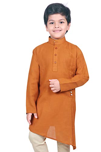 Image of AHHAAAA Kids Ethnic Wear Kurta and Pyjama Set for Boys