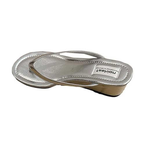  SLIPPER シルバー トングサンダル 箱付き Shuna Shuna フラットサンダル 日本製 トングサンダル