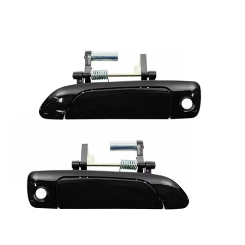 Poignées porte extérieures Civic 2001 à 2005 - Lot de 2 finitions noires ajustement précis