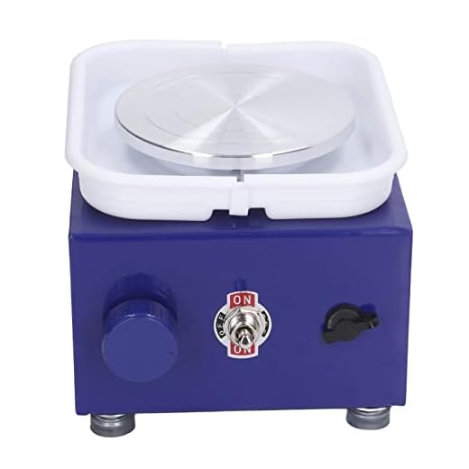 Fockety Mini Rueda de alfarería para niños Adultos, 0-2000 RPM alfarería máquina de formación de la máquina de cerámica, Mini Principiante Rueda de alfarería eléctrica Rueda de cerámica
