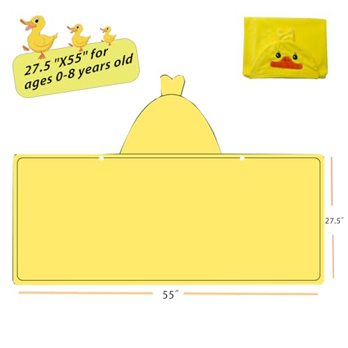 Ifarymes IFA3BAT7LOP05 Toddler Bath Towel Baby Towels With Hood 27.5 Inchx55 Inch Ultra Absorbent Soft Bathrobe Blanket Kids Shower Towel thumb #1