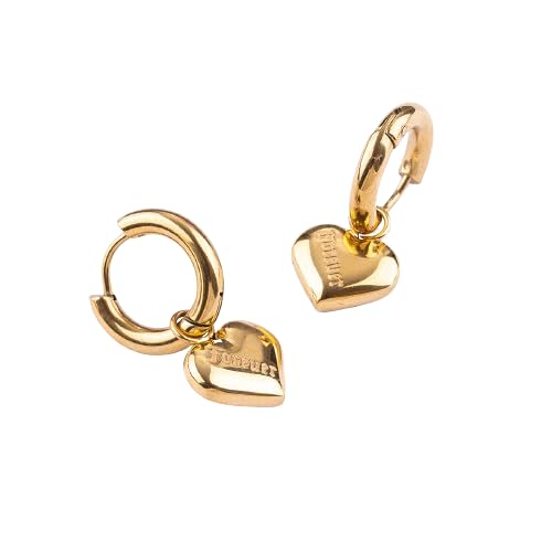 Medium Heart Hoop Earring for Women - Gift for Girls & Women | Waterproof & Anti-Tarnish Earrings-image-36