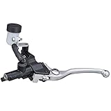 デイトナ NISSIN (ニッシン) バイク用 クラッチマスターシリンダー 横型 14mm ブラックボディ/バフクリアーレバー 61757