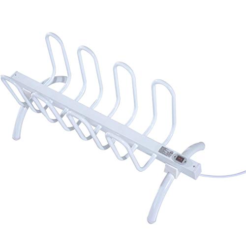 Secador eléctrico de calzado para 4 pares, blanco miniatura 3