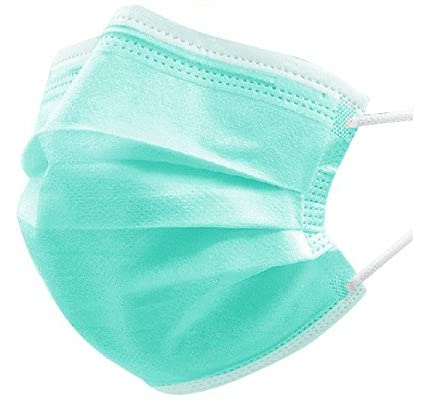 ki & ka 3 Layer Disposable Face Mask with Nose Clip with Nonwoven Fabric with BFE?95; ISO Certified Sealed Box Packaging (Medical Green,) Pack of 100 (B0957ZXV58) Amazon Price History, Amazon Price Tracker