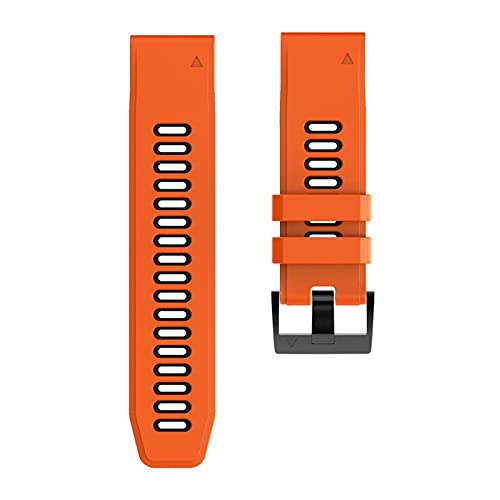 HMFang 2.6mm 22mm 20mmGarmin�ƌ݊����̂���N�C�b�N�t�B�b�g�X�g���b�v �G�b�L�[�t�F�j�b�N�X77x 7S�\�[���[66�{6S�v��5�{5s�v���X/�{�\2 / Forerunner 945�V���R�[���o���h(Orange black,Fo