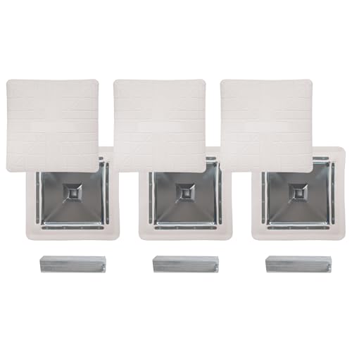 Image of Champion Sports Pro Anchored Baseball /Softball Base Sets - Heavy-Duty Bases with Welded & Bolted Stanchions, Base Replacement Pins & Anchor Plugs