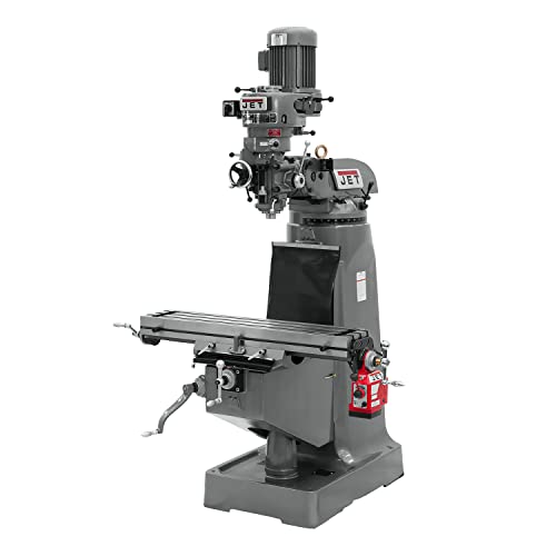 JET JTM-1 Step Pulley Milling Machine, X-Axis Powerfeed, 3Ph 230V (690019)