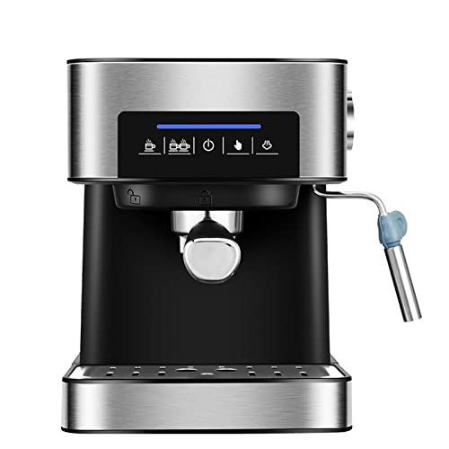 Cafetera semiautomática italiana con espumador de leche