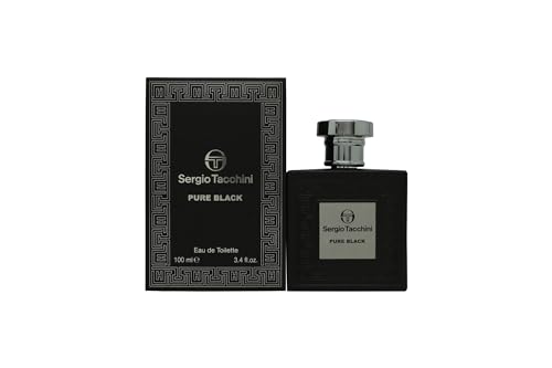 Sergio Tacchini Pure Black - Eau de toilette in flacone spray, 100 ml