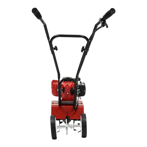 Motocultor de gasolina 52 CC - 52 cc 2 tiempos gasolina motor jardín azada mini labrador - ideal para la escarificación y la excavación 1.9kw - Motocultor