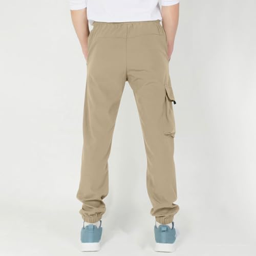 Teens Boys Cargo Pants Lightweightt Athletic Sweatpants with Pockets Fashion Oversized Casual Kids Joggers Clothes3