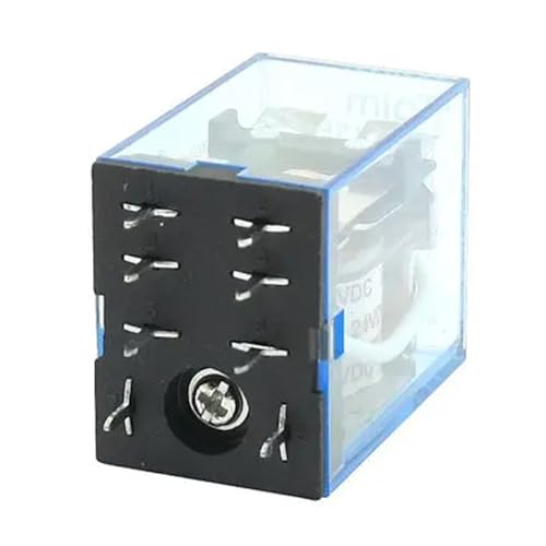 Relé de potencia de 8 pines con bobina de DC24V tipo 2P2T DPDT industrial