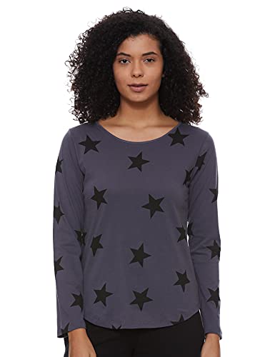 Image of A.T.U.N. (ALL THINGS UBER NICE) Womens Printed Cotton Long Sleeve Regular T-Shirt (Pack of 3)