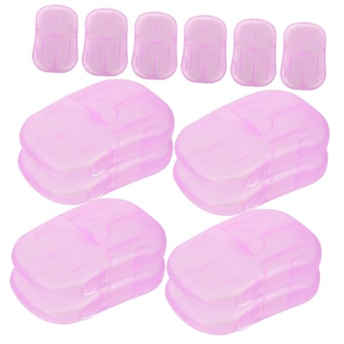 VICASKY 15 Boxes Travel Soap Sheets Portable Hand Wash Soap Slices for Outdoor Camping and Business Trips Safe for All Skin Types Compact Travel Toiletries