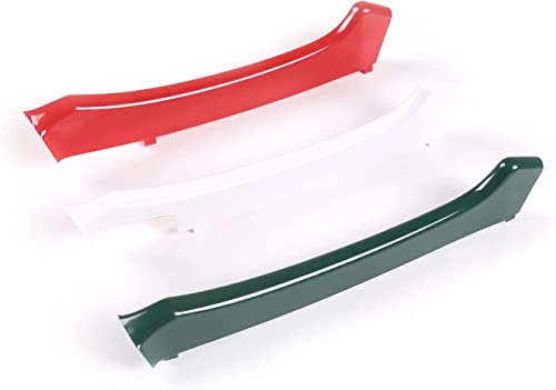 Image of Three-Colored Stripe Grille Insert Trims Compatible with Maserati Ghibli 2014 2015 2016 2017 3PCS