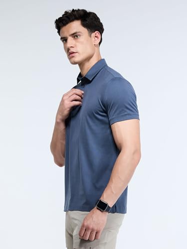 Image of CAVA Supima Polo T-Shirt for Men | Regular Fit, Ultra-Soft Supima Cotton, Lightweight, Polo Neck, Versatile Style | Casual to Formal Wear