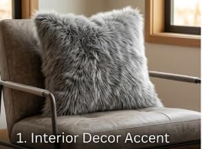 Image of Prokart Soft Faux Fur Fabric Cloth - 60 Inch Wide Pana | Fur Fabric Decorative Cloth for Crafting Soft Toys, Fancy Dress, Baby Photoshoot, Wedding Mandap & Party Decor (Grey, 3 Mtr)