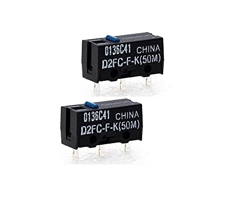 Image of LZYDD Pack of 2 Mouse Switches Blue Dot for Logitech G502 G900 G903 G Pro Wireless Razer Naga Mamba and Other Mice (50m)