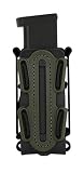 KRYDEX 9mm Pistol Mag Pouch Softshell Magazine Pouch Tactical Magazine Holder Tall (with Belt Clip -