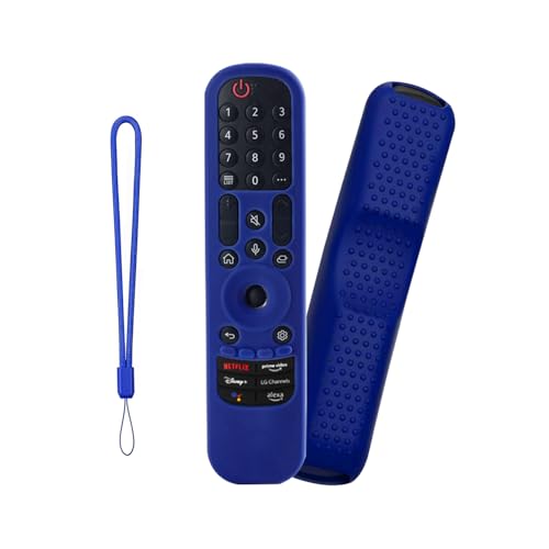 Image of TECHONTO Silicone LG Remote Control Cover- Protective Case with Non-Slip Grip, Shockproof & Dustproof Sleeve- Compatible with MR21GA(2021), MR22GA(2022), MR23GA(2023) [Remote NOT Included]- Blue