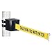 Belt Barrier, Blk, Magnet, 10 ft. L, 4 in. H