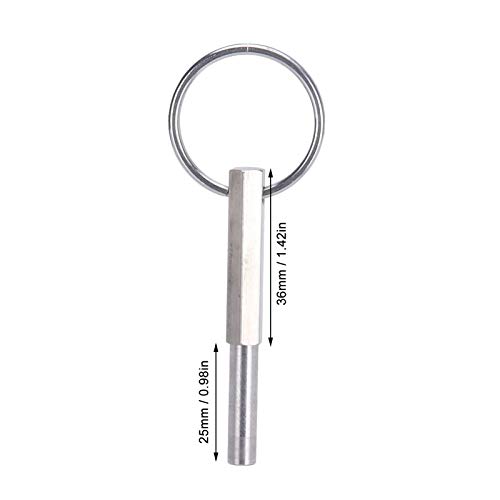 Coffee Machine Screw Bit, Stainless Steel Coffee Machine Key with 6pcs Gasket Professional Oval Head Bit Key Service Repair Tool for Most Machines Family Using