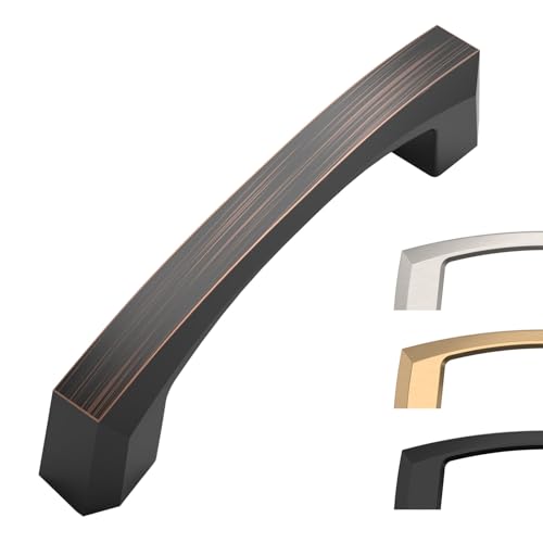 Image of 10 Pack Oil Rubbed Bronze Cabinet Pulls 3 Inch Cabinet Handles Kitchen Cabinet Hardware Kitchen Handles for Cabinets Bronze Dresser Pulls Drawer Handle