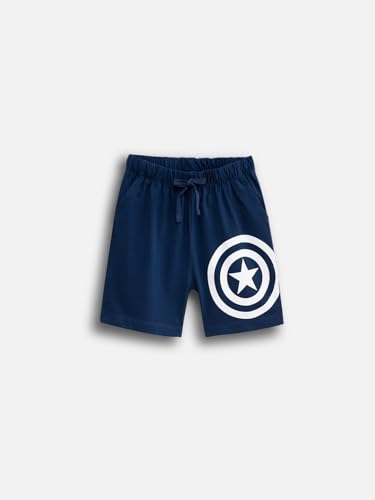Image of Nap Chief Kids Cotton Official Marvel Superhero's Printed Co ord Sets for Boys & Girls, T Shirt and Shorts for Casual Wear