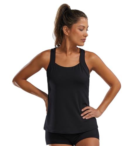 TYR Women's Square Neck Durafast Elite Tankini Top,...
