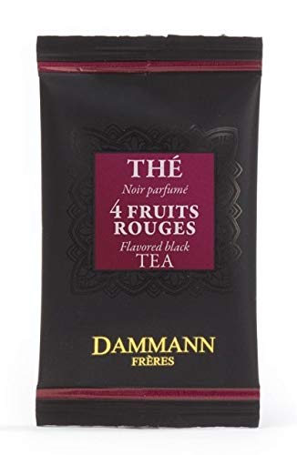 DAMMANN FRERES - 4 Fruits Rouges Tea - 120 wrapped crystal envelopped tea bags (bulk box)