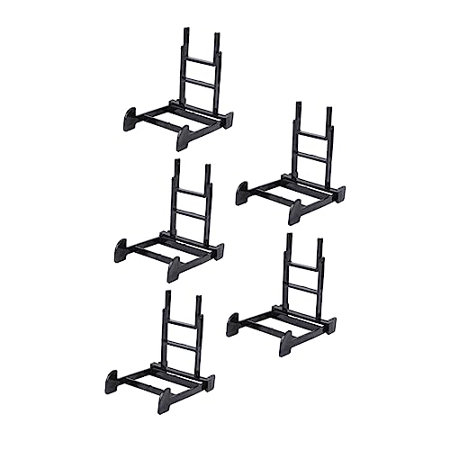 Alipis 5pcs Multipurpose Display Stand Sturdy Plate Holders for Plates Frame Racks for Home Kitchen Office Decorative Use