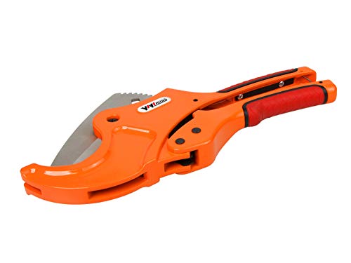 \"YIYITOOLS PVC Cutter, Ratcheting Pipe Cutters Cuts up to 2-1/2\"\" Pipe Capacity Cutting Tool. Ideal Pipe Cutter for Home Working and Plumbers\" (QF-1-004)