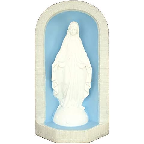 JENACOR ONE Piece Grotto with Lady of Grace (White) Made in USA Cover