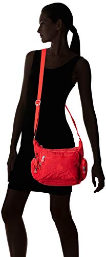 Kipling Bolsa transversal pequena Gabbie feminina, Vermelho Rouge, Small