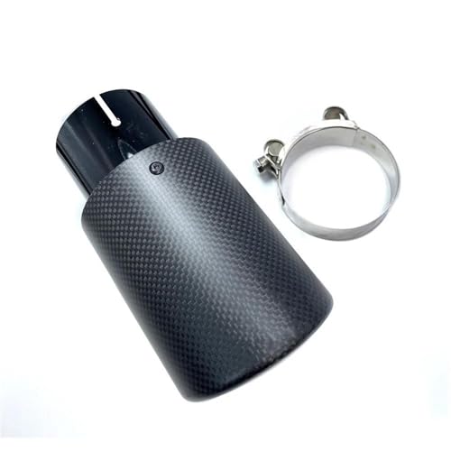 Embout d'échappement en carbone mat et inox pour un look sportif unique