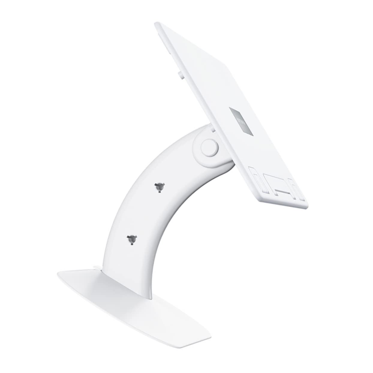 HEMOTON Soporte Ergonómico para Portátil Blanco de PC Ángulo Ajustable de 4 Niveles y Plegable, Adecuado para Escritorio y Reducción de Presión Cervical